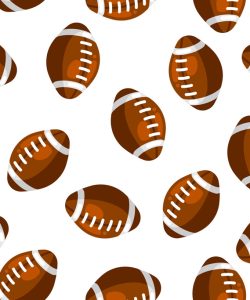 Allover Football Pattern
