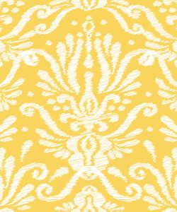 Yellow Keyhole Damask